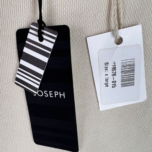 New Joseph Women Sweater 100% Cotton Pullover Loop Back Eyelet Sweatshirt US XL - Picture 12 of 13